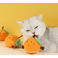 New design plush orange interactive silvervine cat toy